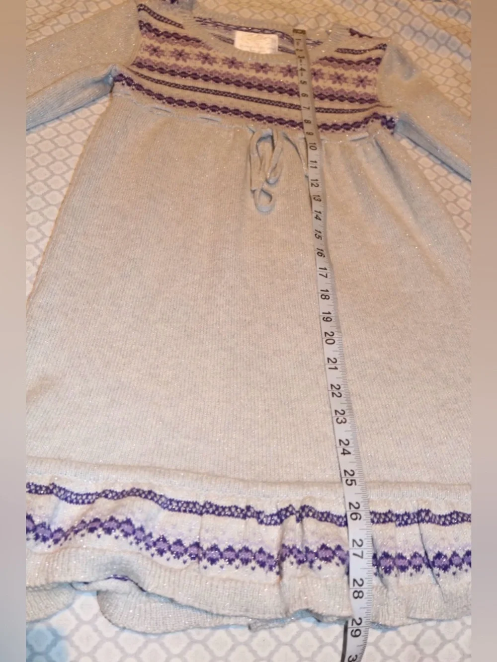 Girls Justice Sparkle Sweater Dress – Size 12